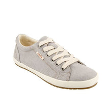 Load image into Gallery viewer, Taos Star Sneaker in Grey Wash Canvas - Women's