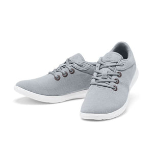 Merinos Lace Up Sneaker in Stone Grey - Women's